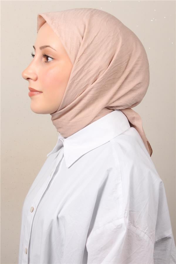 Bambu Kraşlı Eşarp 3081-72 Bej 