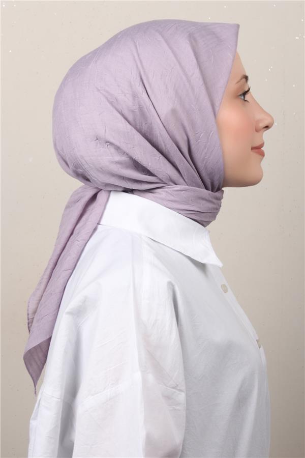 Bambu Kraşlı Eşarp 3081-74 Lila 