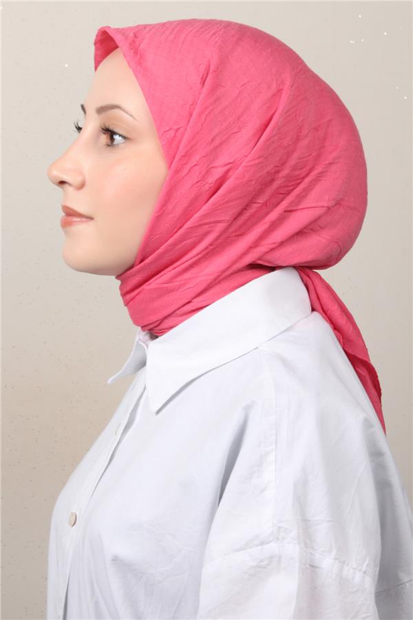 Bambu Kraşlı Eşarp 3081-85 Fuşya 