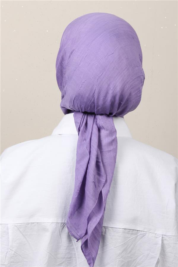 Bambu Kraşlı Eşarp 3081-90 Leylak 