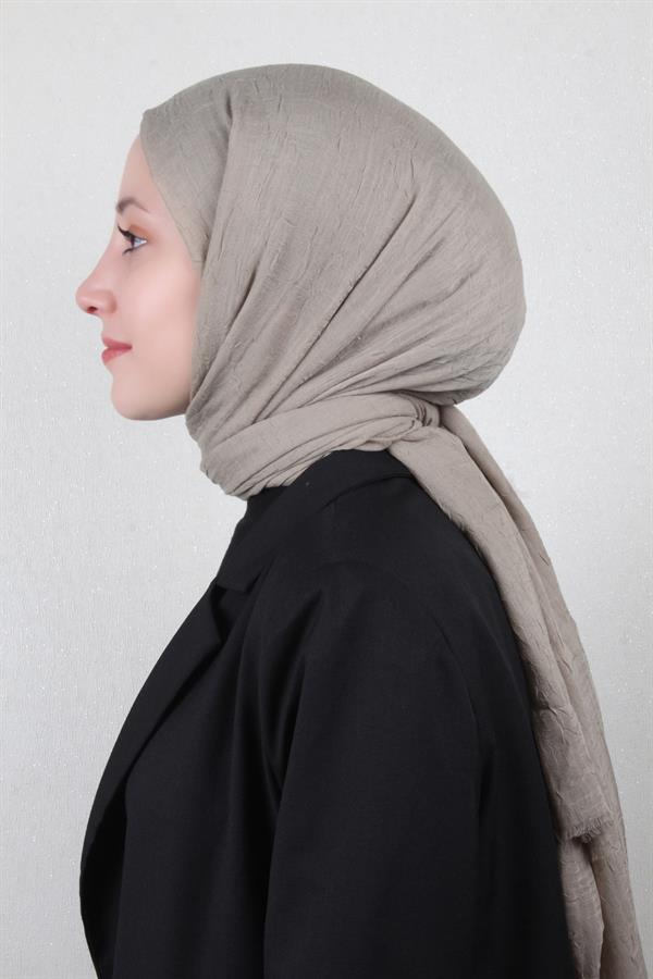 Bambu Kraşlı Şal 2724-121 Islak Kum