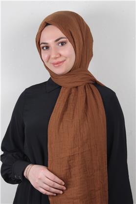 Bambu Kraşlı Şal 2724-122 Tarçın