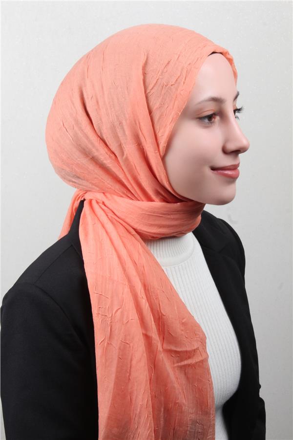 Bambu Kraşlı Şal 2724-126 Yavruağzı