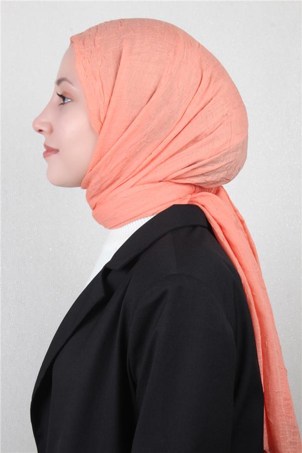 Bambu Kraşlı Şal 2724-126 Yavruağzı