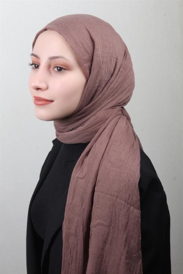 Bambu Kraşlı Şal 2724-131 Mocha