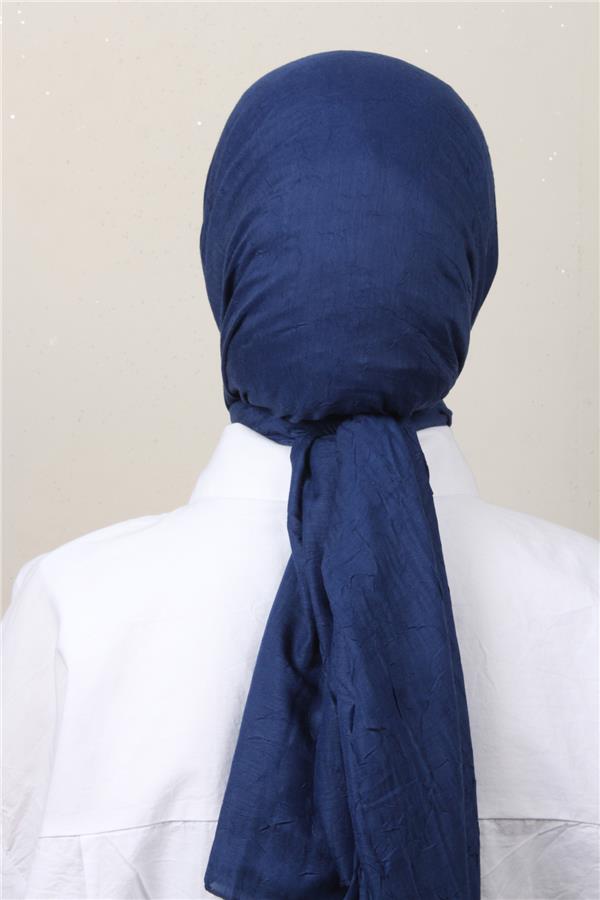 Bambu Kraşlı Şal 2724-135 Saks