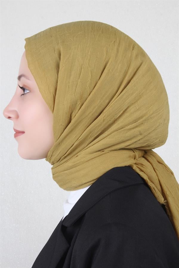 Bambu Kraşlı Şal 2724-25 Hardal