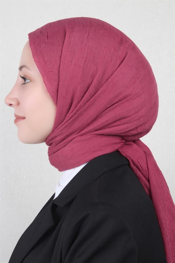 Bambu Kraşlı Şal 2724-30 Vişne Çürüğü