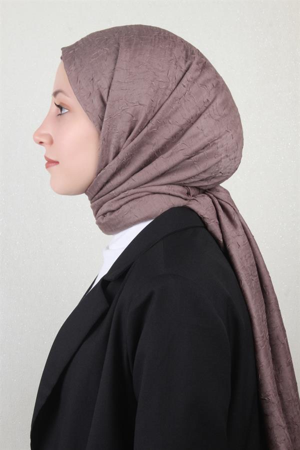 Bambu Kraşlı Şal 2724-57 Ağaç Kabuğu