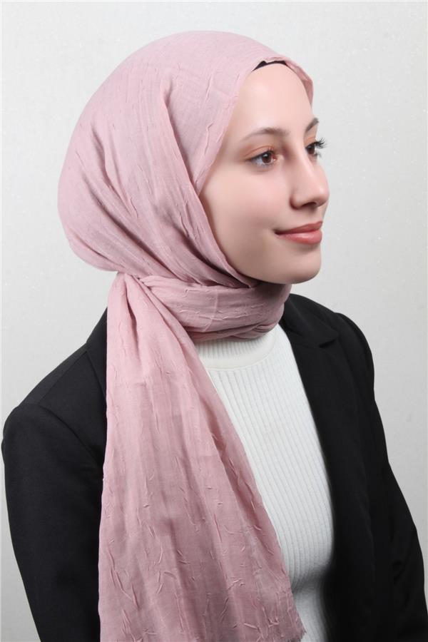 Bambu Kraşlı Şal 2724-59 Rose