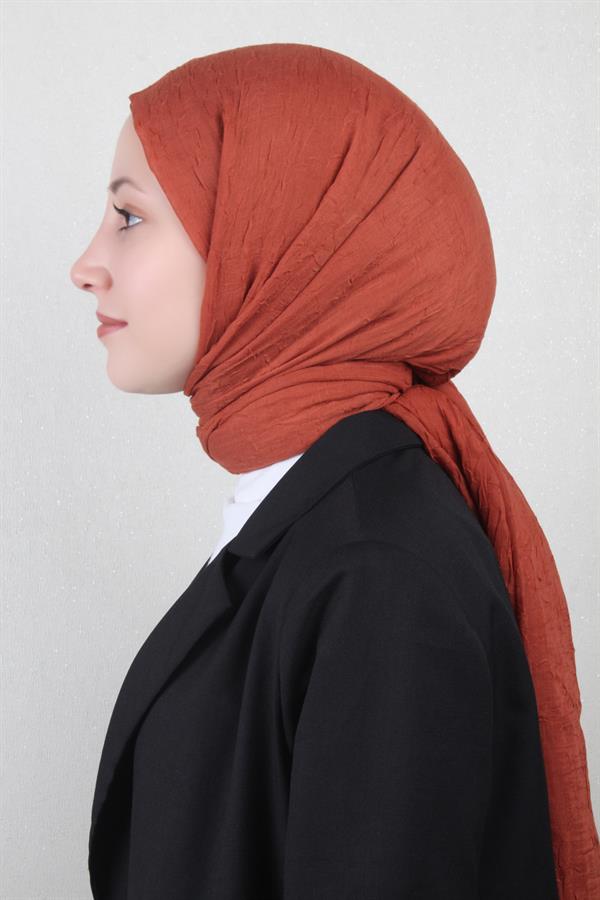 Bambu Kraşlı Şal 2724-77 Taba