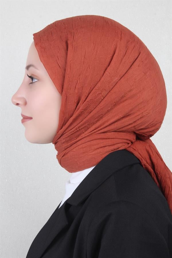 Bambu Kraşlı Şal 2724-77 Taba