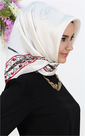 5552-13 ARMİNE İPEK EKRU SİYAH