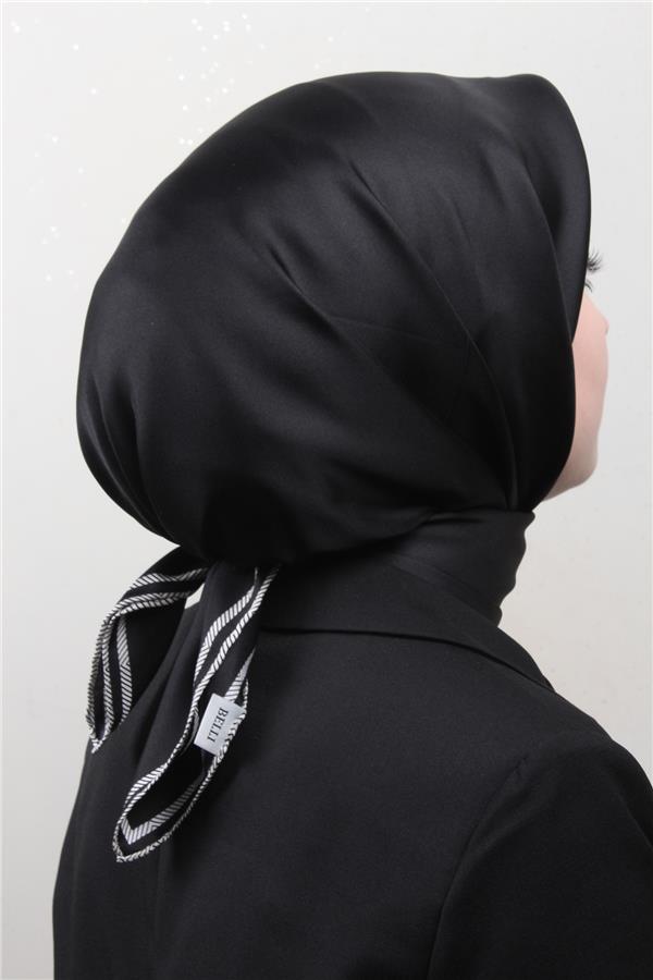 Belli Twil İpek Eşarp 40009-11 Siyah
