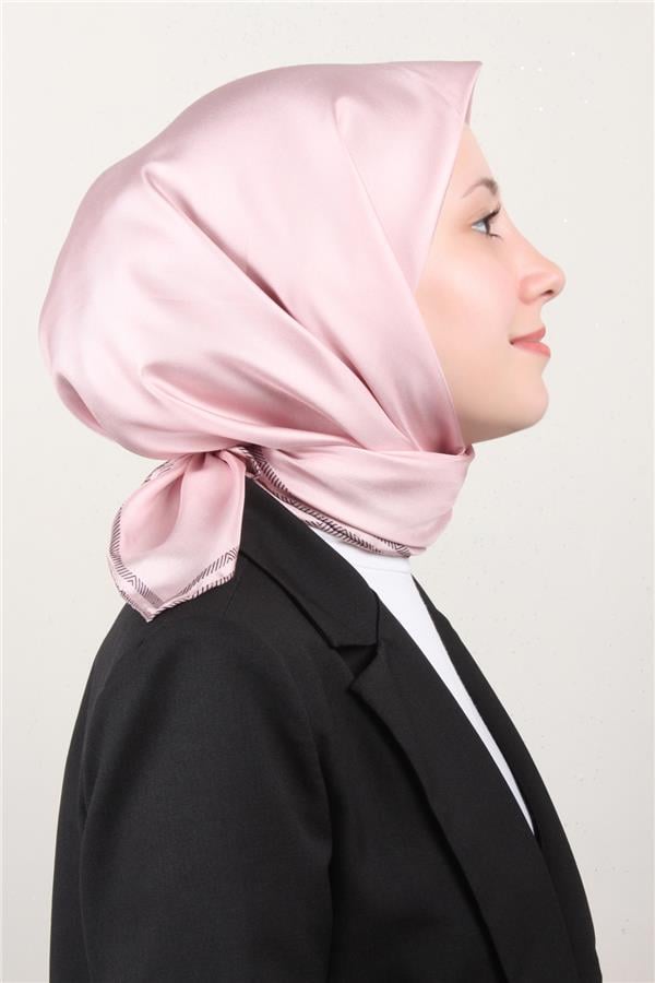 Belli Twil İpek Eşarp 40009- Pembe