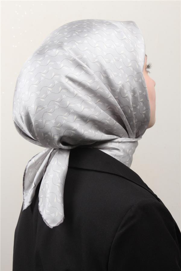 Belli Twil İpek Eşarp 4001-04 Gümüş