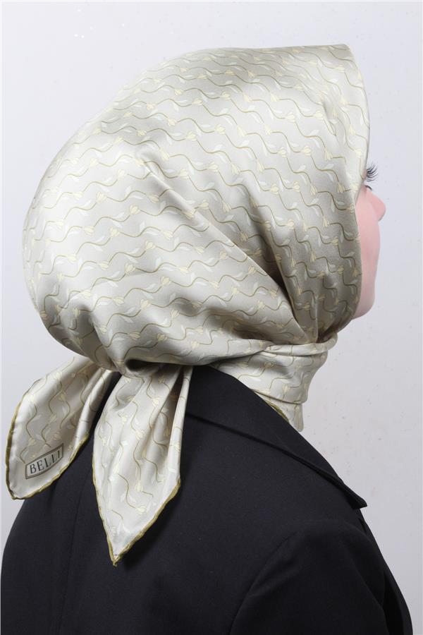 Belli Twil İpek Eşarp 4001-05 Açık Yeşil