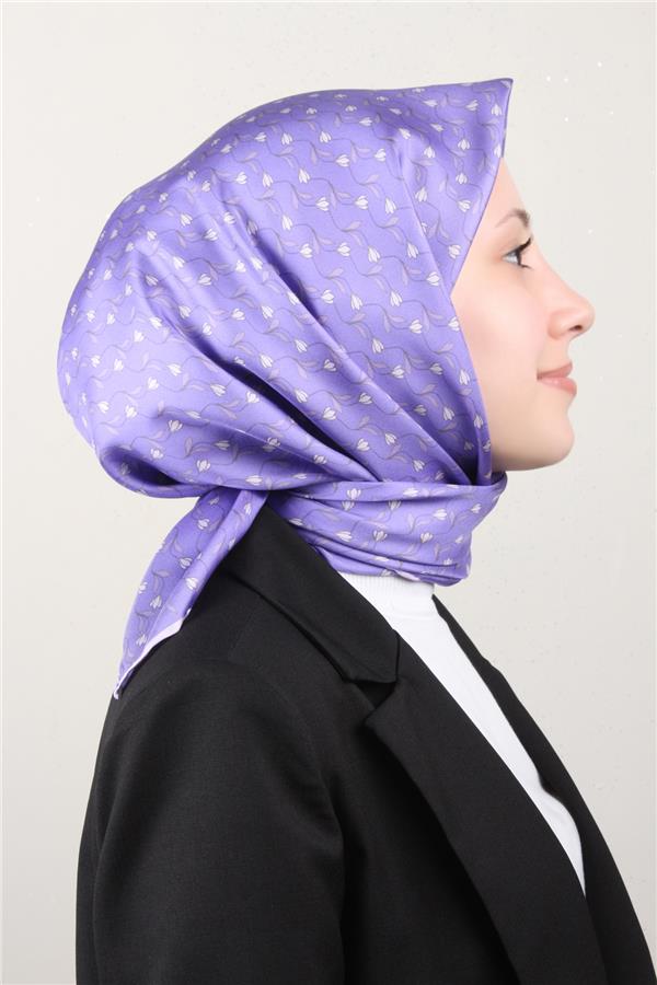 Belli Twil İpek Eşarp 4001-35 Mor