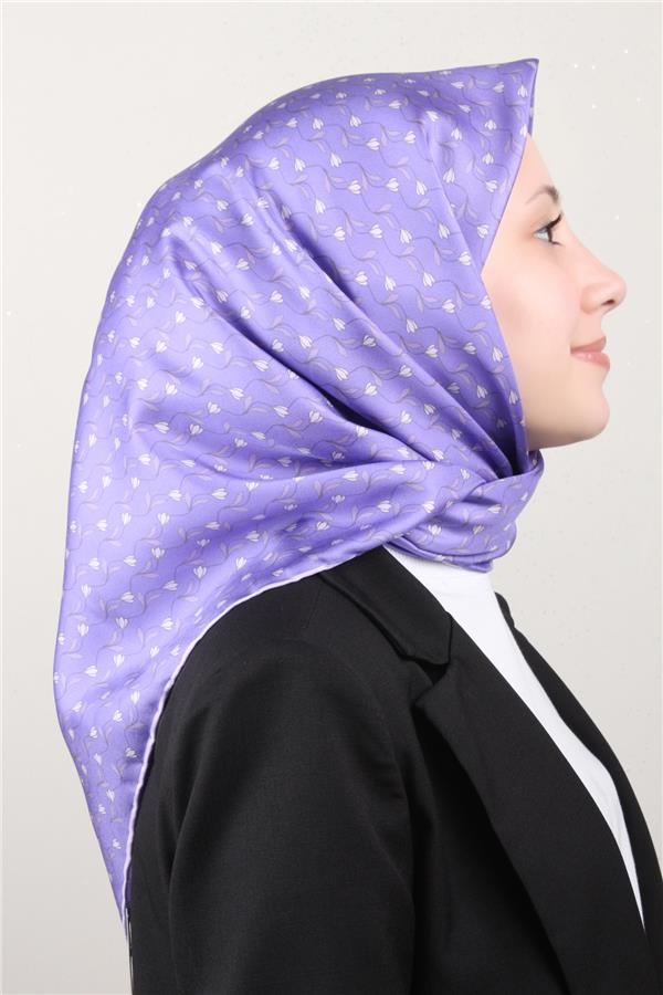 Belli Twil İpek Eşarp 4001-35 Mor
