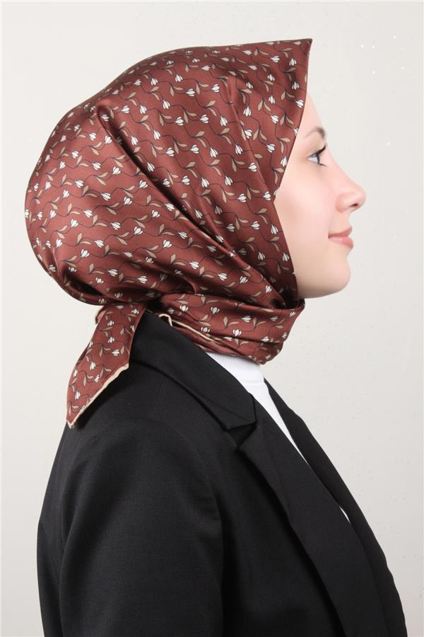 Belli Twil İpek Eşarp 4001-36 Kızıl Toprak