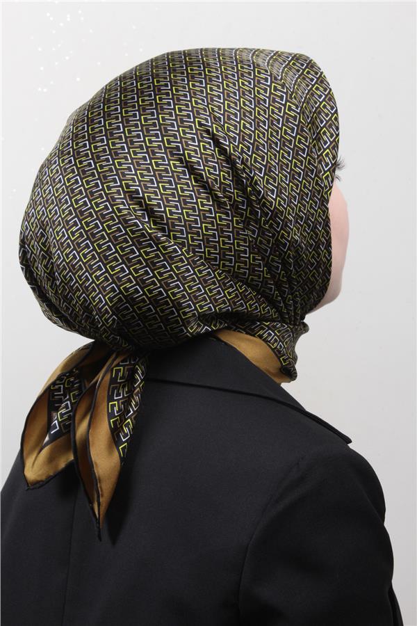 Belli Twil İpek Eşarp 4002-05 Yağ Yeşili