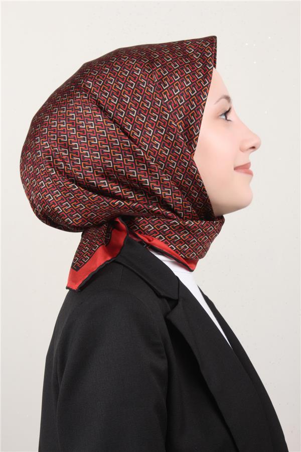 Belli Twil İpek Eşarp 4002-06 Kırmızı