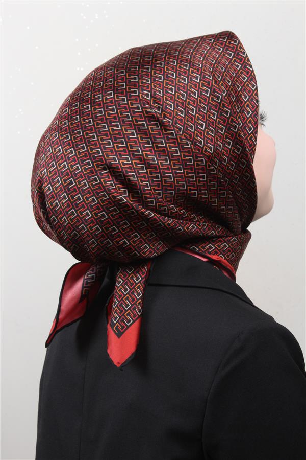 Belli Twil İpek Eşarp 4002-06 Kırmızı