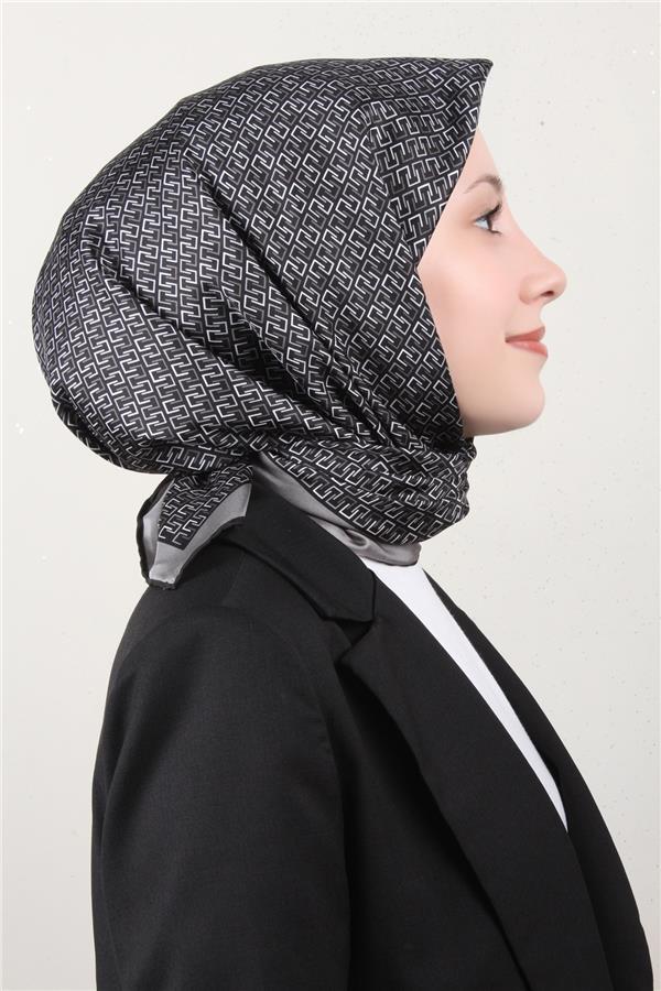 Belli Twil İpek Eşarp 4002-55 Gri
