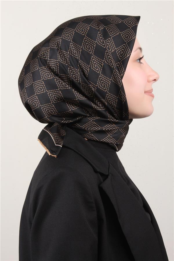 Belli Twil İpek Eşarp 4003-01 Siyah