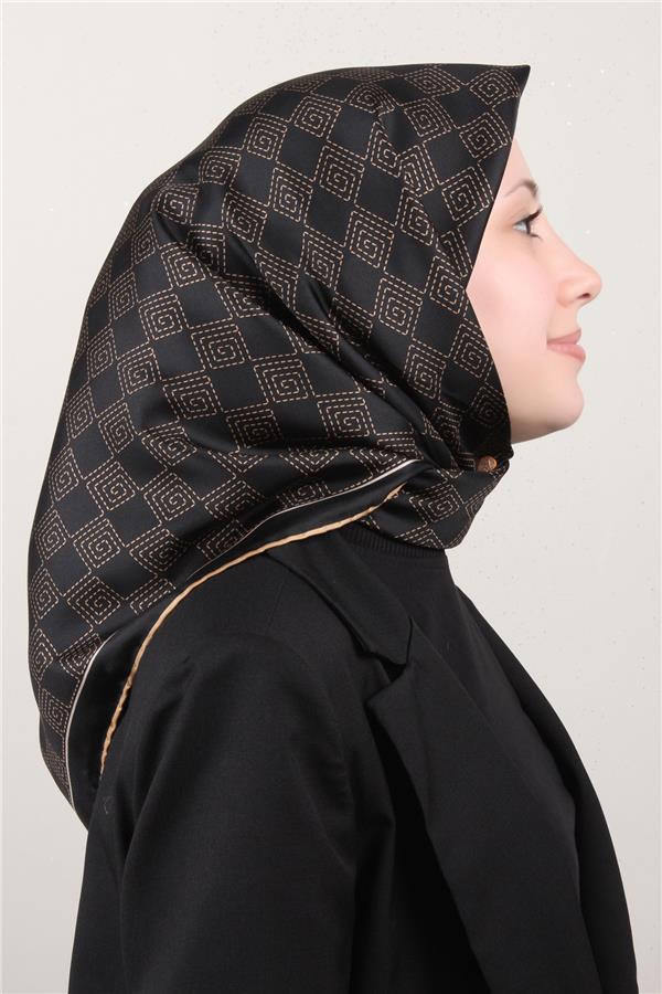 Belli Twil İpek Eşarp 4003-01 Siyah