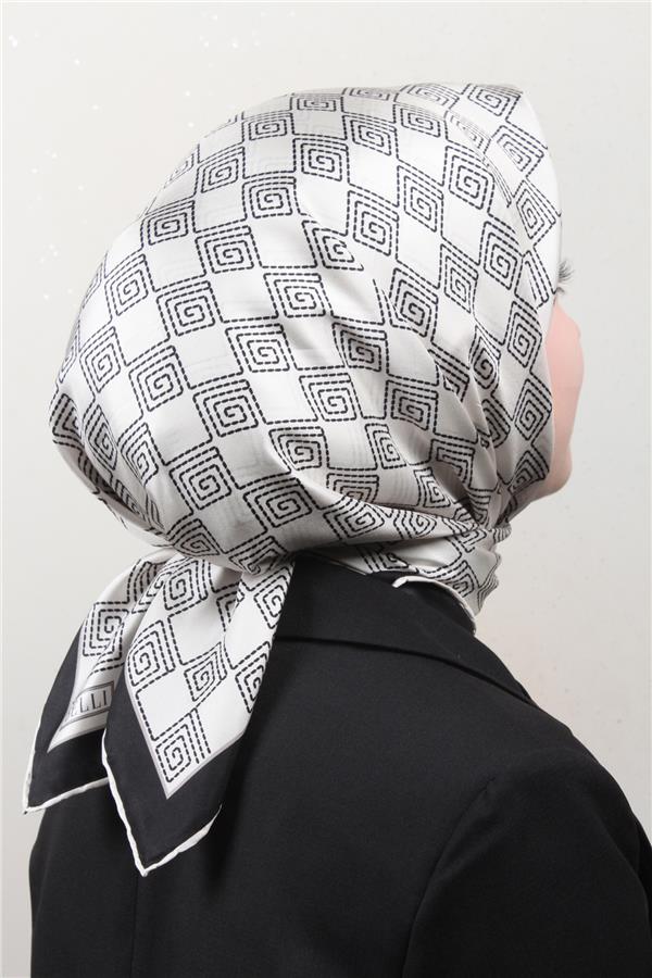 Belli Twil İpek Eşarp 4003-03 Beyaz
