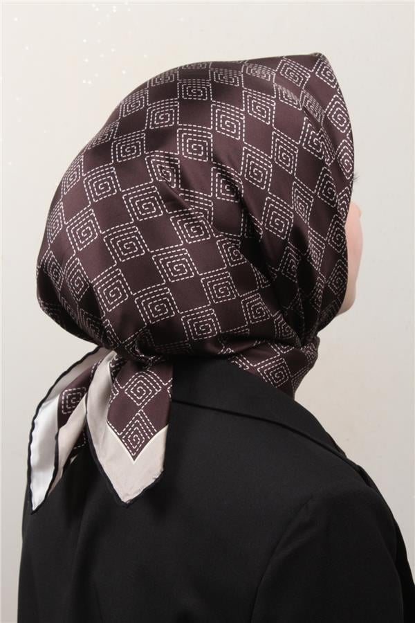 Belli Twil İpek Eşarp 4003-50 Kahverengi