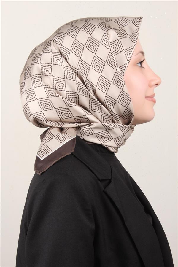 Belli Twil İpek Eşarp 4003-51 Bej