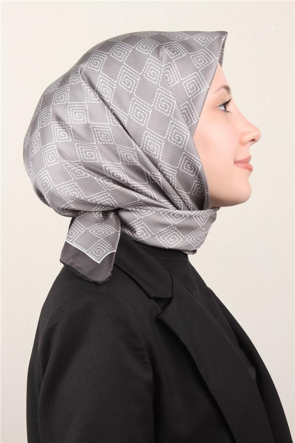 Belli Twil İpek Eşarp 4003-81 Füme