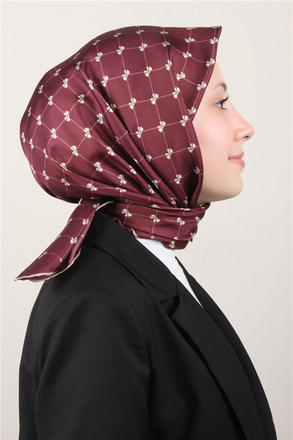 Belli Twil İpek Eşarp 4006-31 Bordo