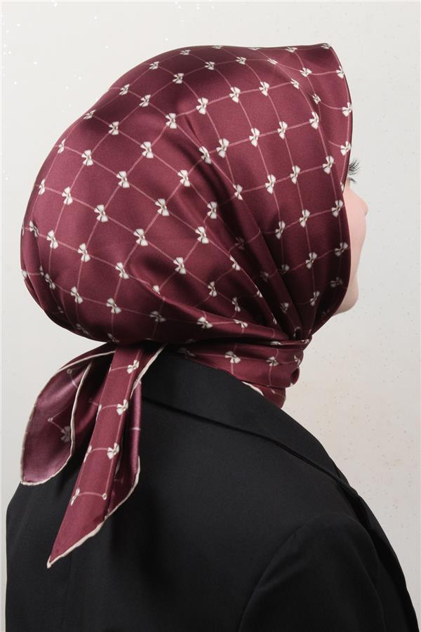 Belli Twil İpek Eşarp 4006-31 Bordo