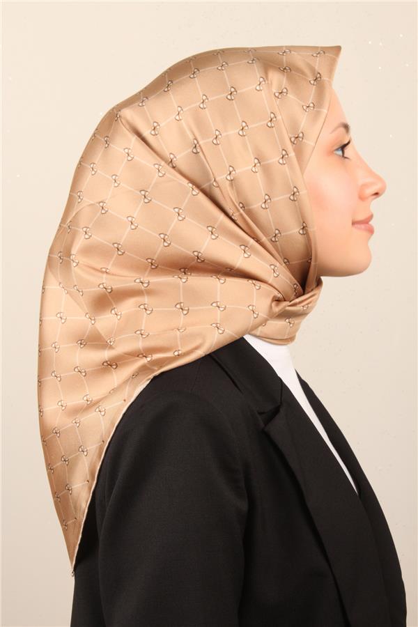 Belli Twil İpek Eşarp 4006-37 Vizon