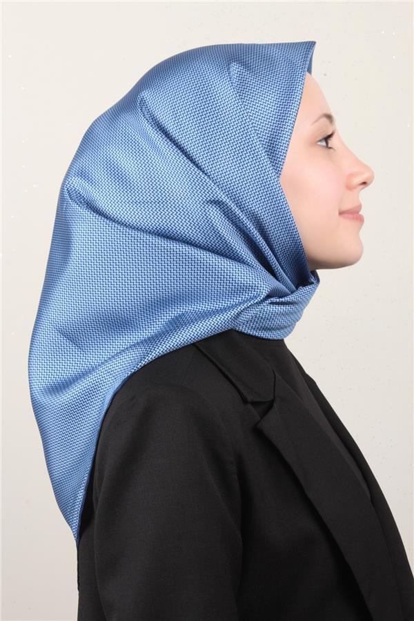 Belli Twil İpek Eşarp 4007-02 Mavi
