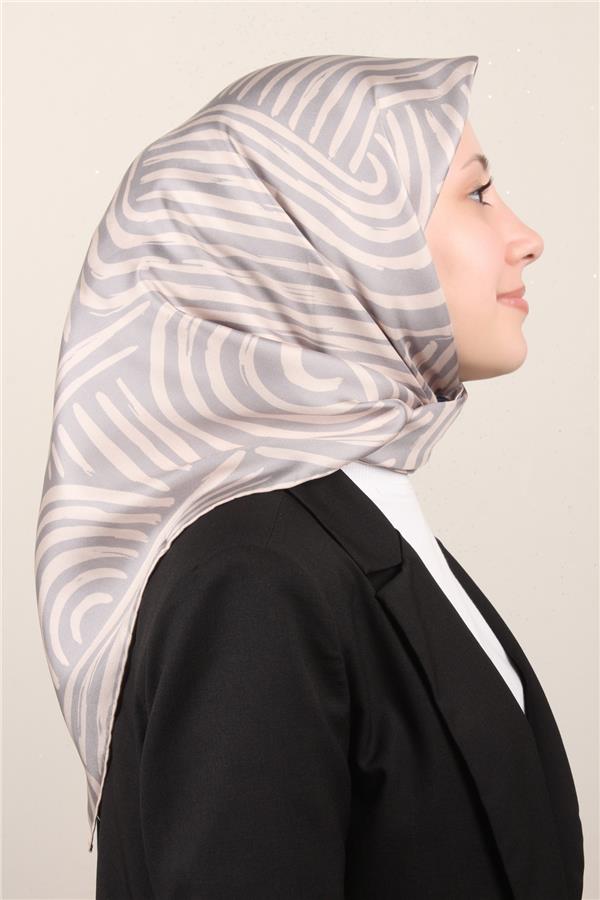 Belli Twil İpek Eşarp 4010-02 Ten Rengi