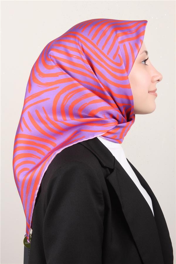 Belli Twil İpek Eşarp 4010-37 Nar Çiçeği