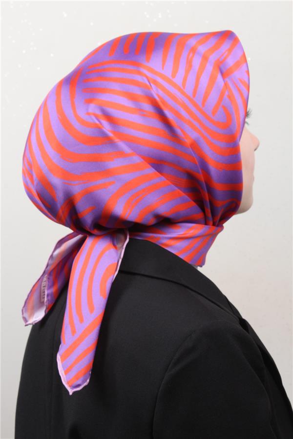 Belli Twil İpek Eşarp 4010-37 Nar Çiçeği