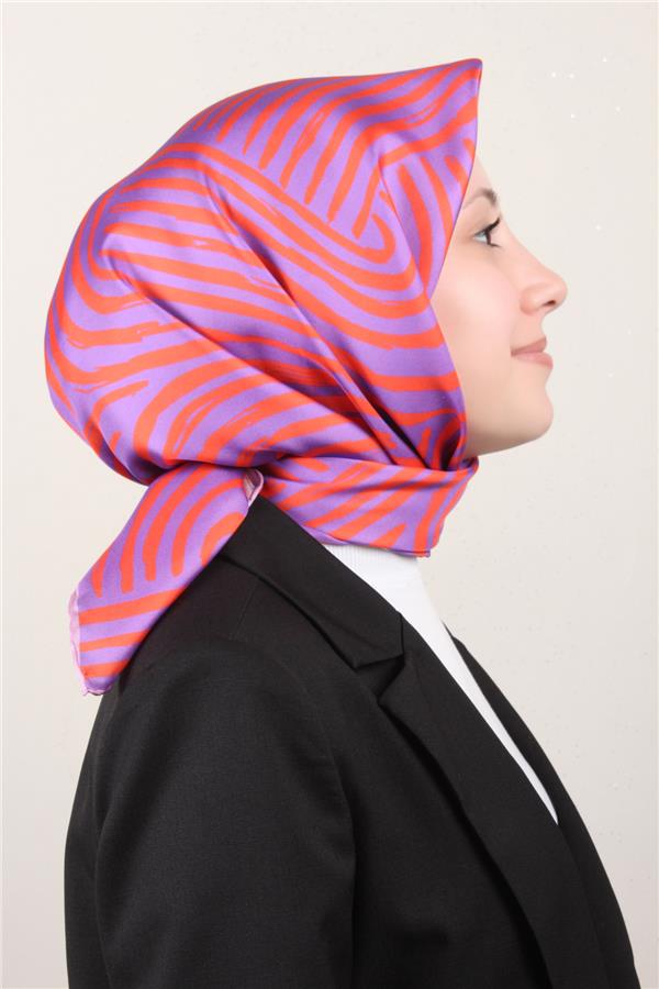 Belli Twil İpek Eşarp 4010-37 Nar Çiçeği