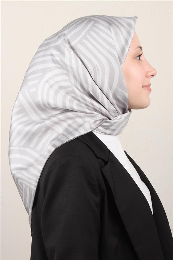 Belli Twil İpek Eşarp 4010-81 Gri