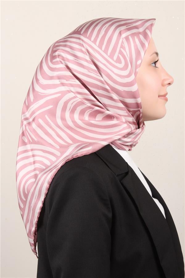 Belli Twil İpek Eşarp 4010-84 Gül Kurusu  