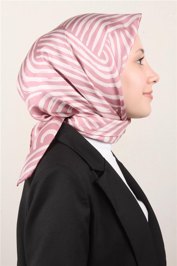 Belli Twil İpek Eşarp 4010-84 Gül Kurusu  