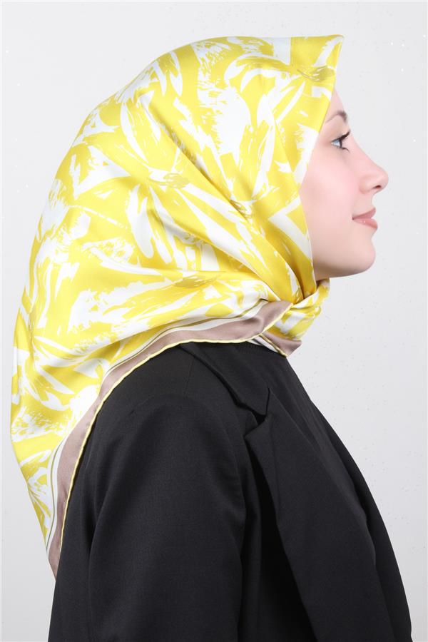 Belli Twil İpek Eşarp 4014-35 Sarı