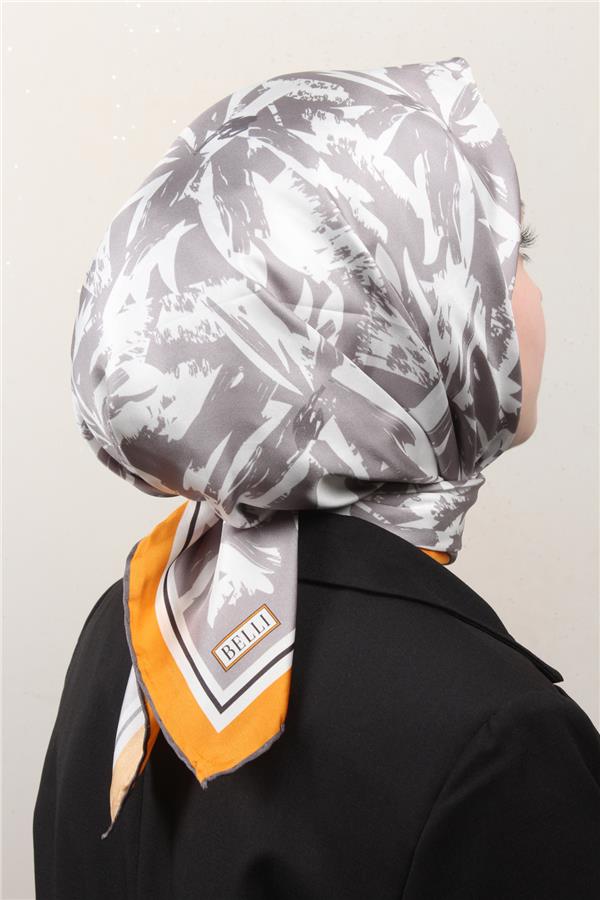 Belli Twil İpek Eşarp 4014-37 Gri