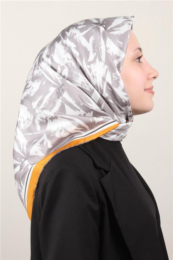 Belli Twil İpek Eşarp 4014-37 Gri