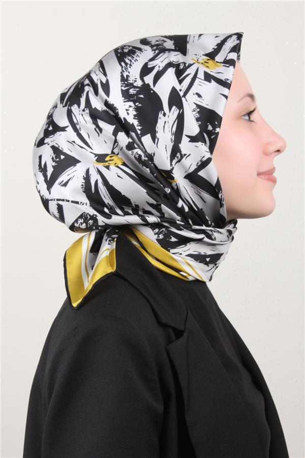 Belli Twil İpek Eşarp 4014-54 Yağ Yeşili