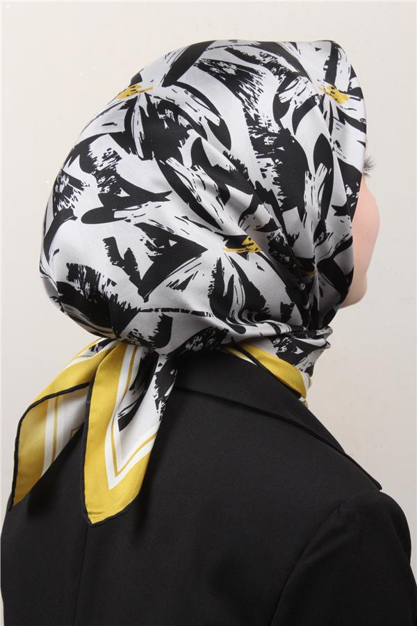 Belli Twil İpek Eşarp 4014-54 Yağ Yeşili